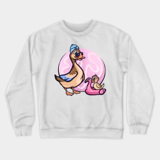 Swimming with ducks Crewneck Sweatshirt